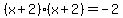 %28x%2B2%29%28x%2B2%29+=+-2