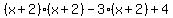 %28x%2B2%29%28x%2B2%29-3%28x%2B2%29%2B4