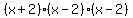 %28x%2B2%29%28x-2%29%28x-2%29