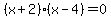 %28x%2B2%29%28x-4%29=0