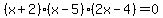 %28x%2B2%29%28x-5%29%282x-4%29=0