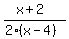 (x+2)/(2(x-4))