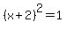 %28x%2B2%29%5E2+=+1