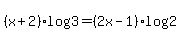 %28x%2B2%29log%283%29+=+%282x-1%29log%282%29
