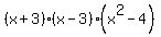 (x+3)(x-3)(x^2-4)