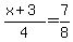 %28x%2B3%29%2F4=7%2F8