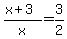 %28x%2B3%29%2Fx+=+3%2F2