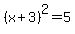 (x+3)^2=5