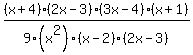%28x%2B4%29%282x-3%29%283x-4%29%28x%2B1%29%2F9%28x%5E2%29%28x-2%29%282x-3%29