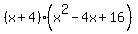 (x+4)(x^2-4x+16)