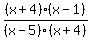 %28x%2B4%29%28x-1%29%2F%28x-5%29%28x%2B4%29