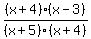 %28x%2B4%29%28x-3%29%2F%28x%2B5%29%28x%2B4%29