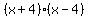 %28x%2B4%29%28x-4%29