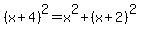 (x+4)^2=x^2+(x+2)^2
