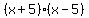 %28x%2B5%29%28x-5%29