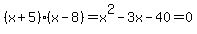%28x%2B5%29%28x-8%29=x%5E2-3x-40=0