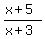 (x+5)/(x+3)