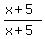 %28x%2B5%29%2F%28x%2B5%29