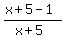 %28x%2B5-1%29%2F%28x%2B5%29