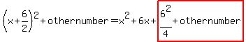 %28x%2B6%2F2%29%5E2+%2B+othernumber+=+x%5E2%2B6x%2Bhighlight_red%28+6%5E2%2F4%2Bothernumber+%29