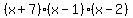 %28x%2B7%29%28x-1%29%28x-2%29