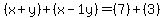 %28x%2By%29%2B%28x-1y%29=%287%29%2B%283%29