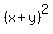 (x+y)^2