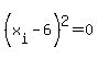 %28x%5Bi%5D+-+6%29%5E2+=+0