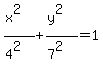 %28x%5E2%29%2F%284%5E2%29+%2B+%28y%5E2%29%2F%287%5E2%29+=+1