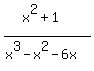 %28x%5E2%2B1%29%2F%28x%5E3-x%5E2-6x%29