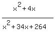 %28x%5E2+%2B+4x%29%2F%28x%5E2+%2B+34x+%2B+264%29