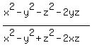 %28x%5E2+-y%5E2-z%5E2-2yz%29%2F%28x%5E2+-y%5E2%2Bz%5E2-2xz%29