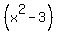 %28x%5E2-3%29