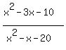 %28x%5E2-3x-10%29%2F%28x%5E2-x-20%29