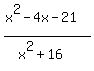 %28x%5E2-4x-21%29%2F%28x%5E2%2B16%29
