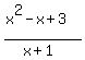 %28x%5E2-x%2B3%29%2F%28x%2B1%29%29