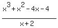 %28x%5E3+%2B+x%5E2+-+4x+-+4%29+%2F+%28x+%2B+2%29