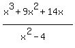 %28x%5E3+%2B9x%5E2%2B14x%29%2F%28x%5E2-4%29