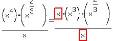 %28x%5E4%29%28x%5E%282%2F3%29%29%2Fx+=+highlight%28x%29%28x%5E3%29%28x%5E%282%2F3%29%29%2Fhighlight%28x%29