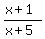 %28x+%2B+1%29%2F%28x+%2B+5%29
