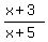 %28x+%2B+3%29+%2F+%28x+%2B+5%29