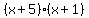 %28x+%2B+5%29%28x+%2B+1%29
