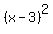 %28x+-+3%29%5E2
