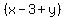 %28x+-+3+%2B+y%29