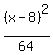 %28x+-+8%29%5E2%2F64