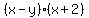%28x+-+y%29%28x+%2B+2%29
