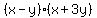 %28x+-+y%29%2A%28x+%2B+3y%29
