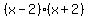 (x-2)(x+2)