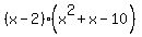 %28x-2%29%28x%5E2%2Bx-10%29