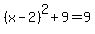 %28x-2%29%5E2%2B9=9